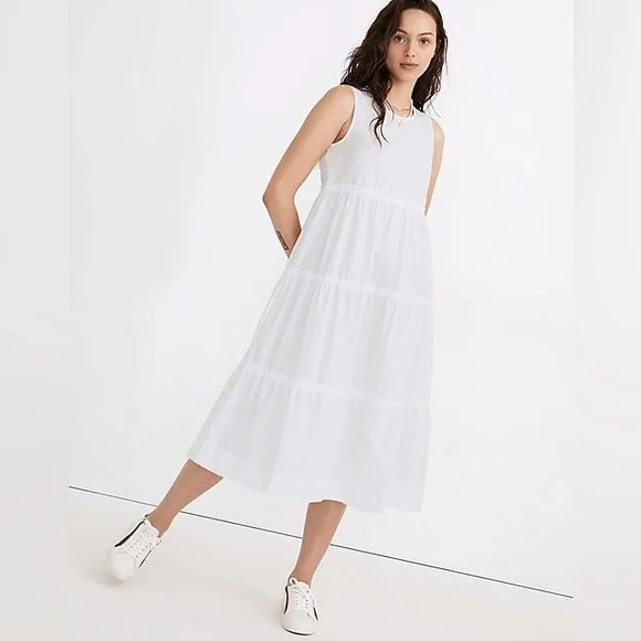 BRAND NEW Madewell Cattail Tiered Dress - Picture 1 of 7